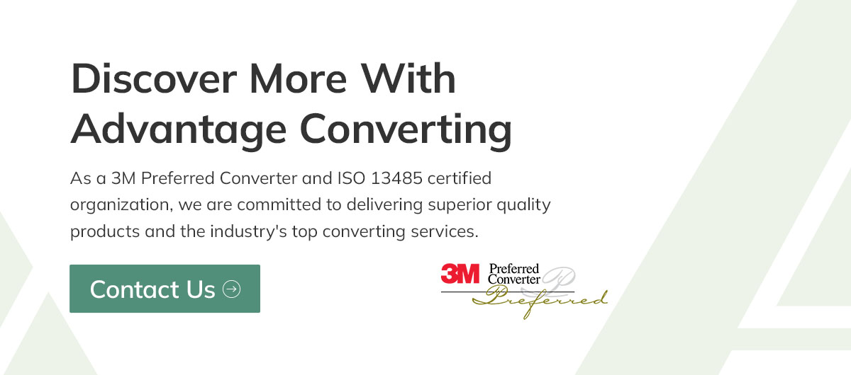 contact advantage converting for wearable adhesives